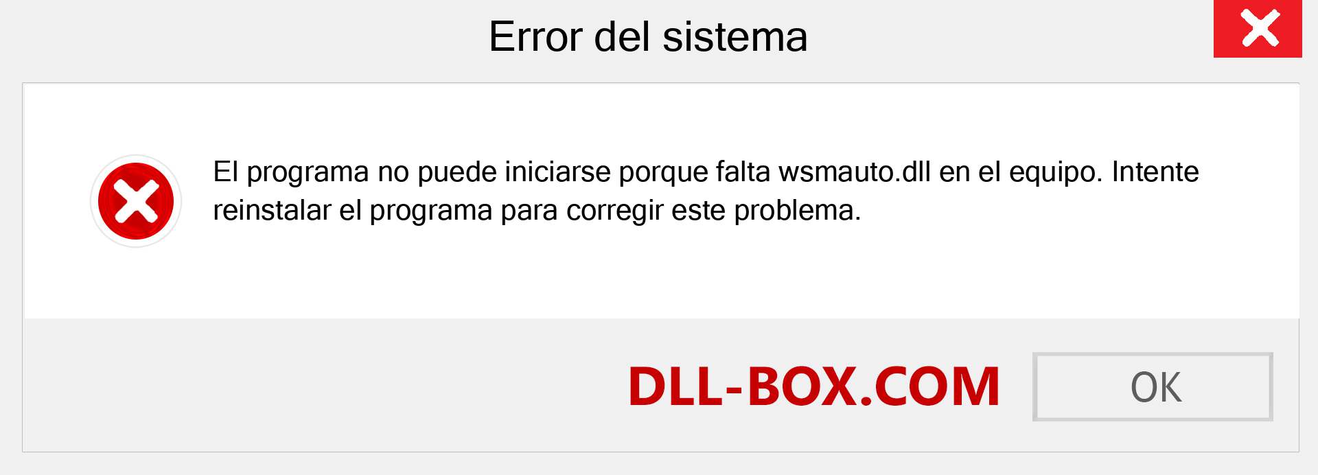 ¿Falta el archivo wsmauto.dll ?. Descargar para Windows 7, 8, 10 - Corregir wsmauto dll Missing Error en Windows, fotos, imágenes